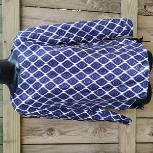 Elizabeth McKay Ikat Print Silk Blouse